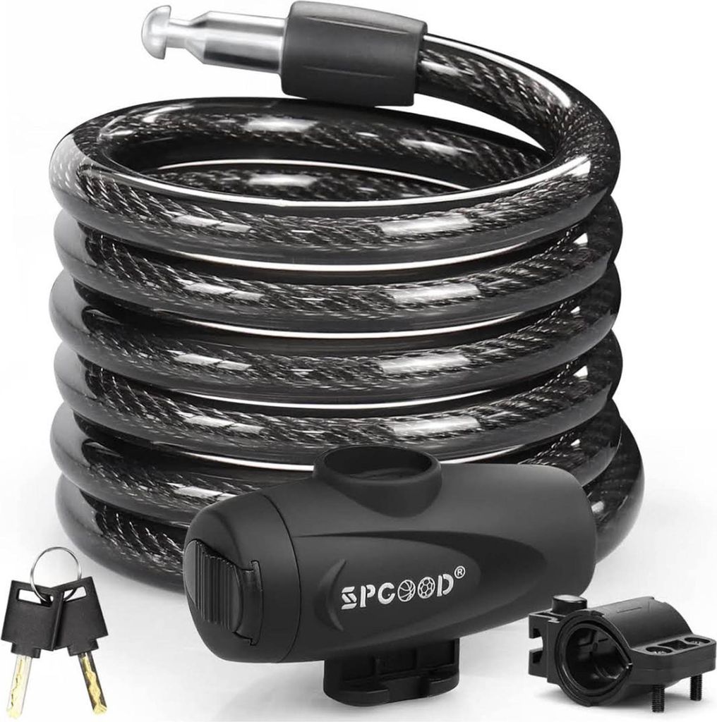 SPGOOD serratura per bicicletta 120cm/12mm, livello di Immagine del prodotto 