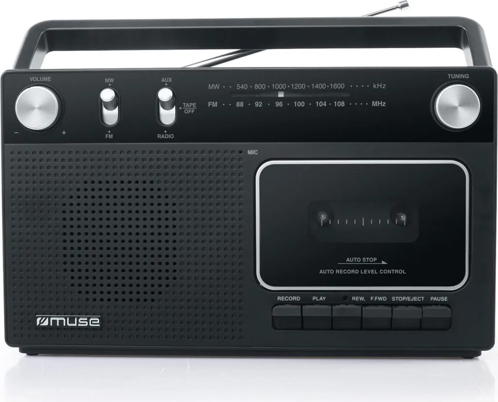 Muse M-152RC Radio Cassette Portable avec Enregistreur et Micro Intégré