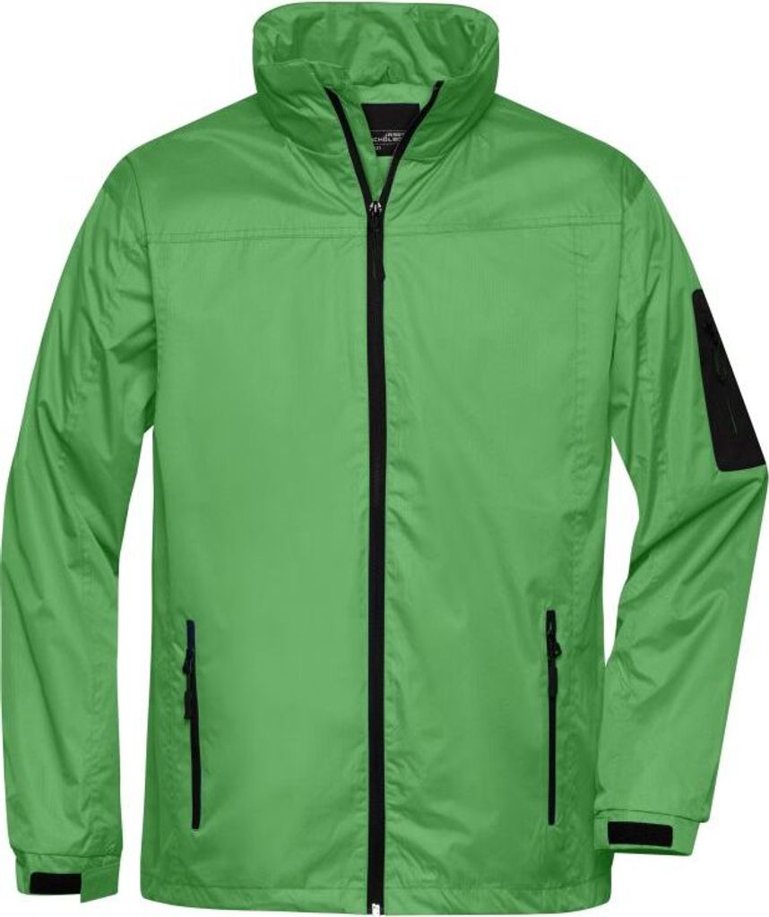 Sportliche, funktionelle Outdoor-Jacke lime-green/carbon, Gr. 3XL