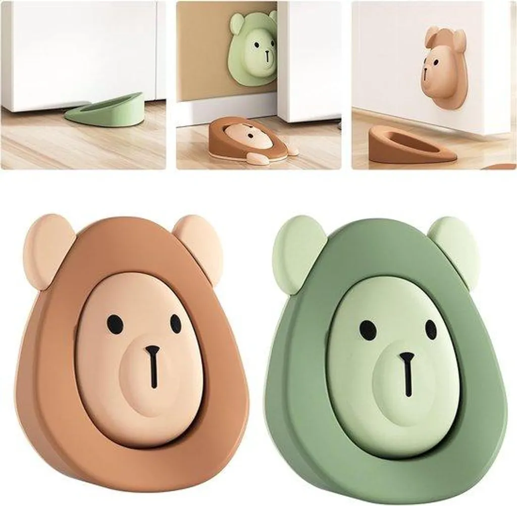 Butée de porte plastique pour protéger les murs, lot de 2 autocollants