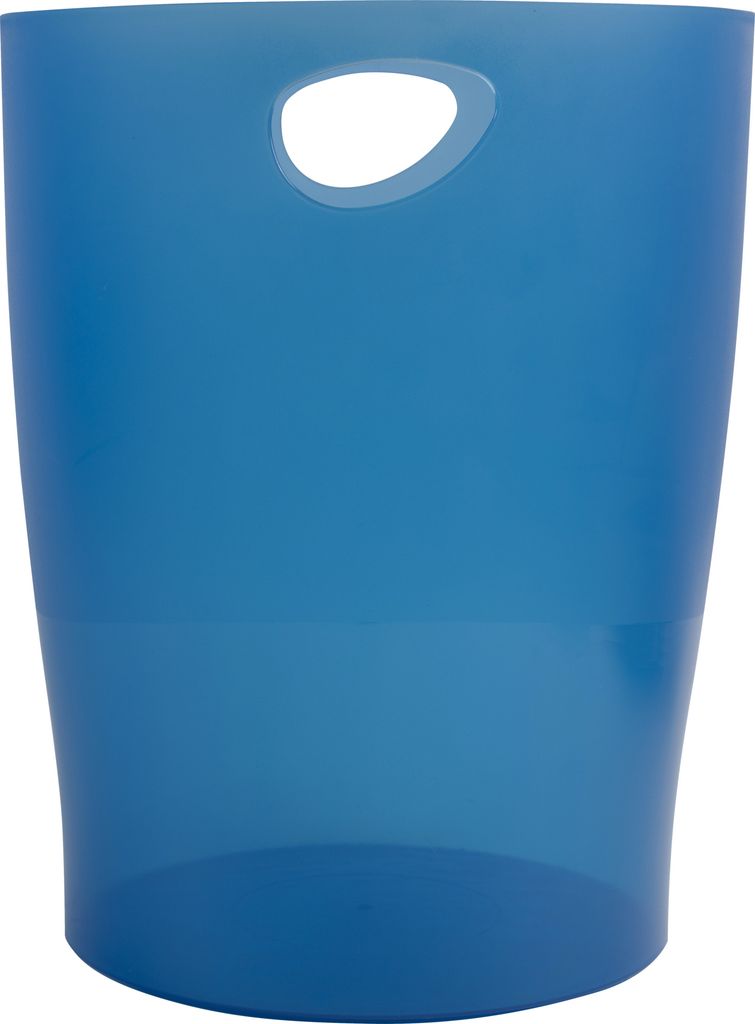 Exacompta 8x Papierkorb Ecobin, 15 Liter, Chromaline - Königsblau - 45360D