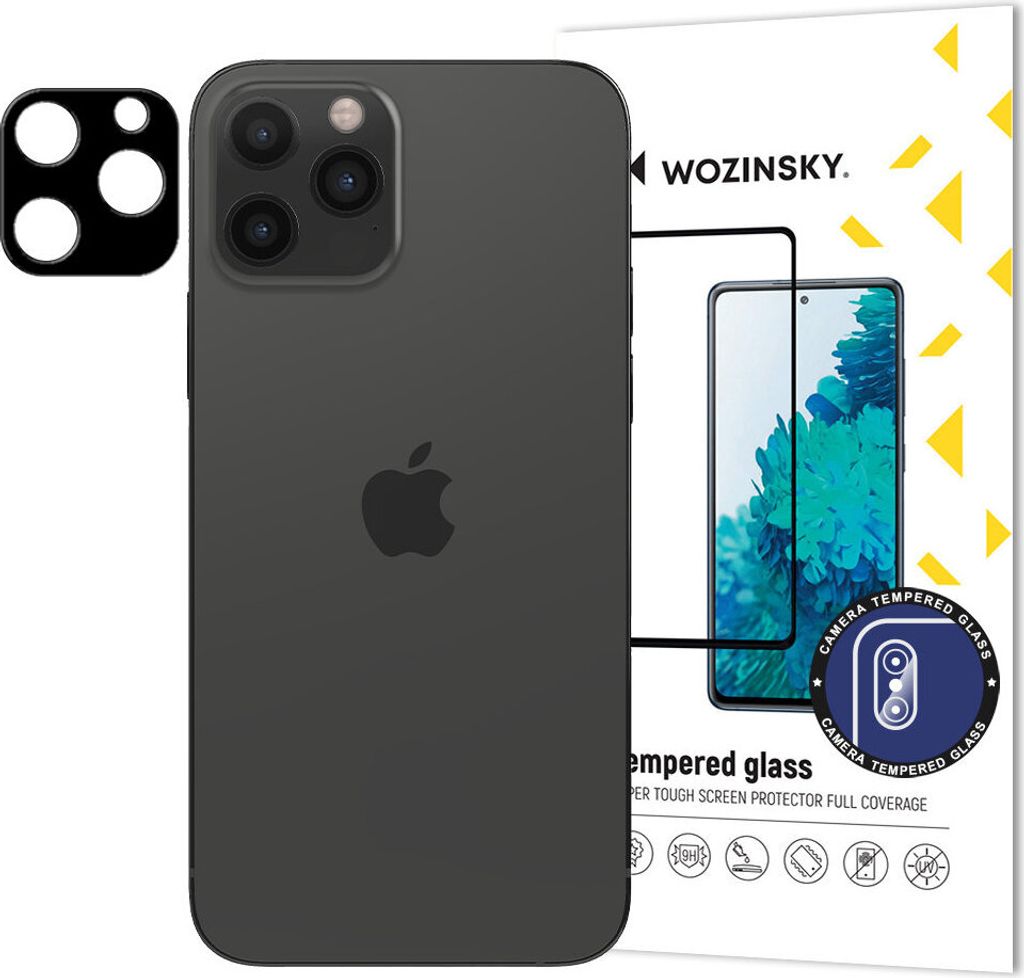 Wozinsky Schutzglas 9H für iPhone 12 Pro - Schwarz KP15706