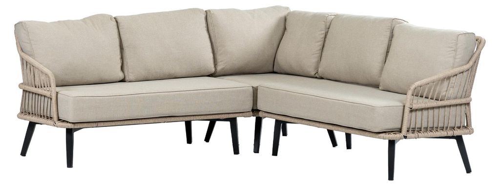 Ecklounge-Set | Isabel | Sand | Rope Produktbild 