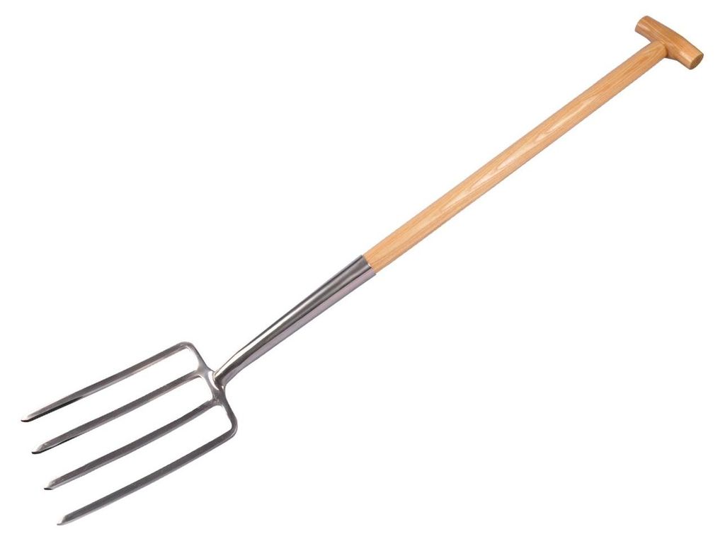 Spatengabel mit T-Stiel, edelstahl Produktbild 