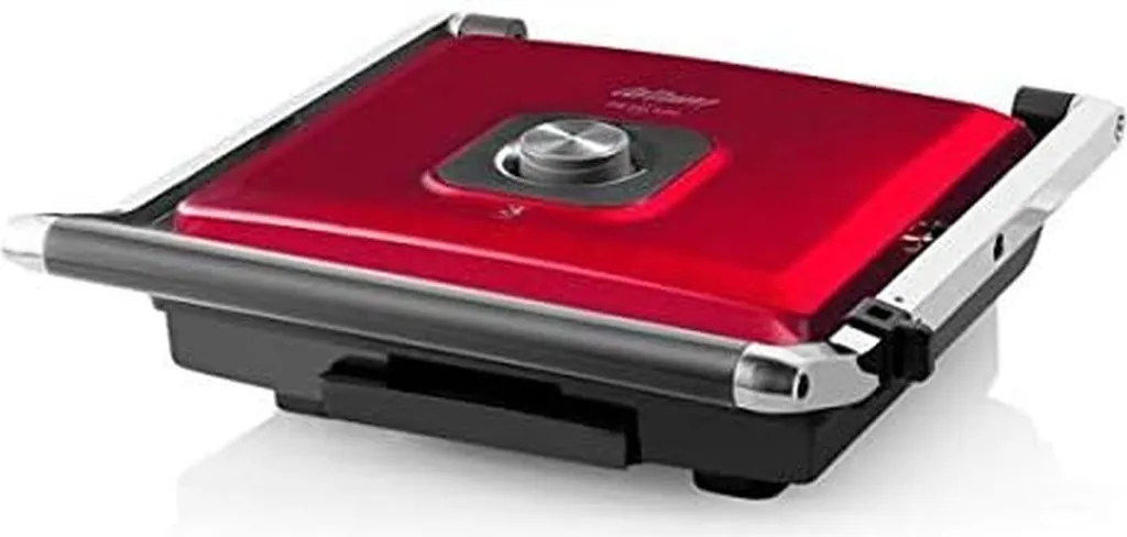 Arzum AR2022 Gril et Presse à Panini Rouge en Métal avec Plaques XL