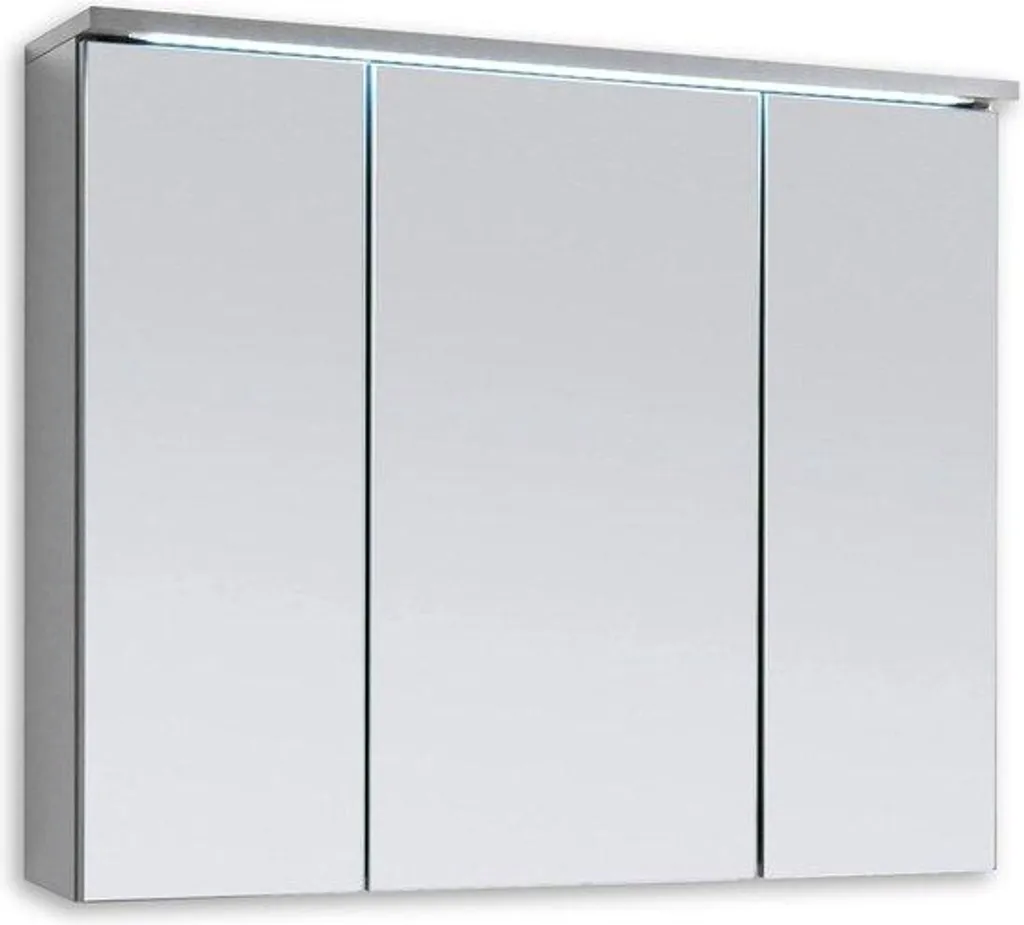 Miroir de Salle de Bains Haute Visibilité LED avec Max de Rangements