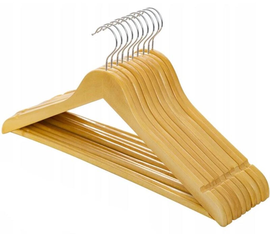 Ruhhy 24492 Drevené vešiaky, sada 10 ks Obrázok produktu 