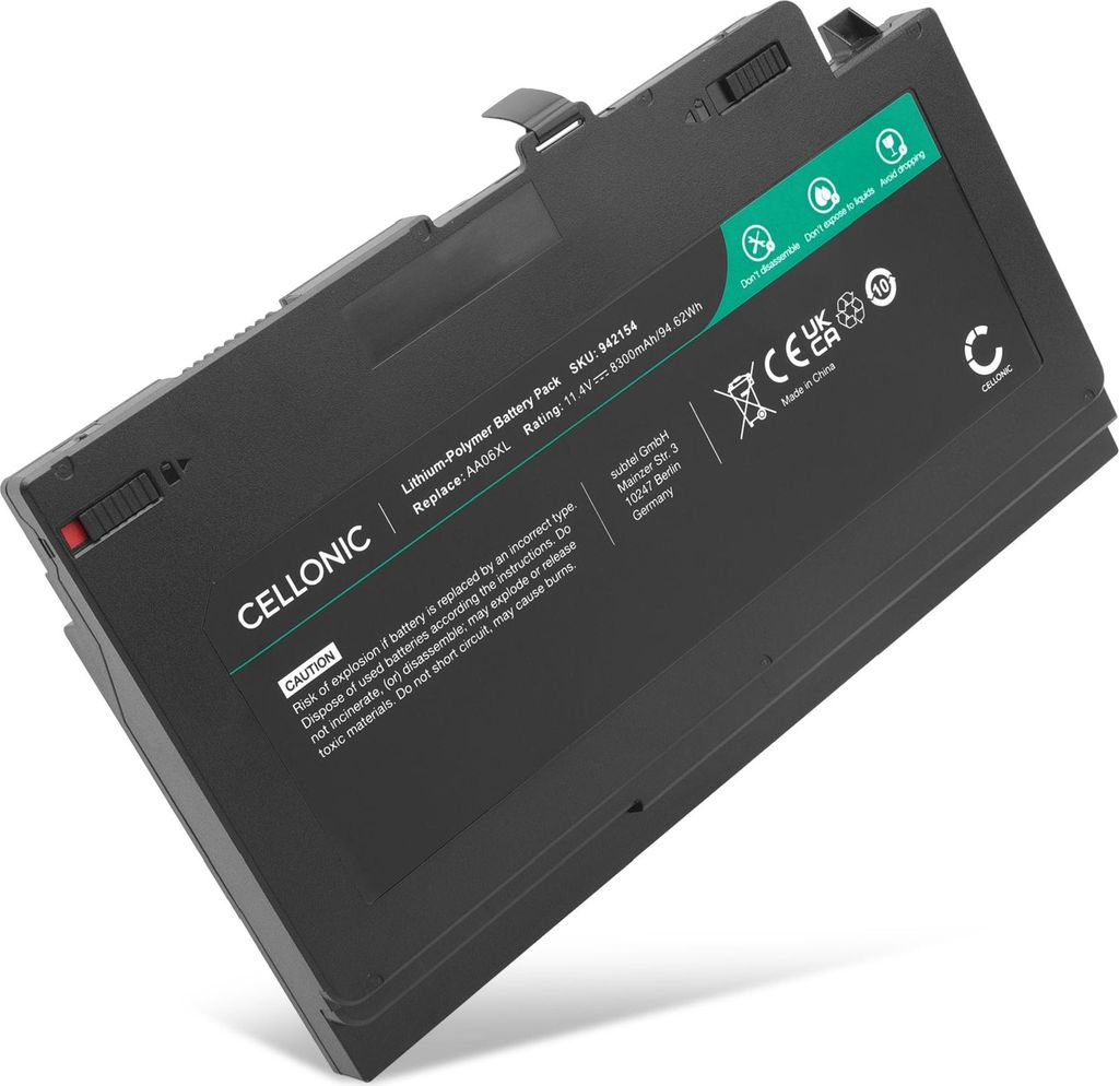 CELLONIC 1x Akku für Notebook Kompatibel mit HP ZBook 17 Gen 4, AA06XL - (8300mAh, 11.4V)