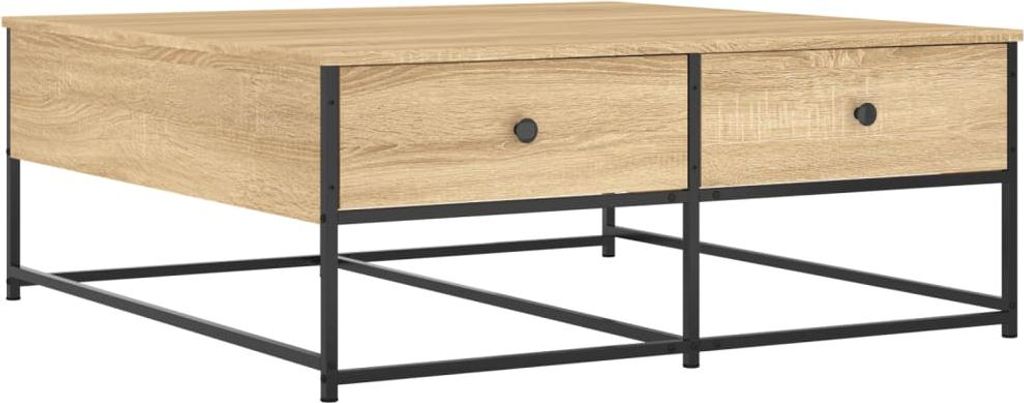 vidaXL Couchtisch Sonoma-Eiche 100x99x40 cm Holzwerkstoff