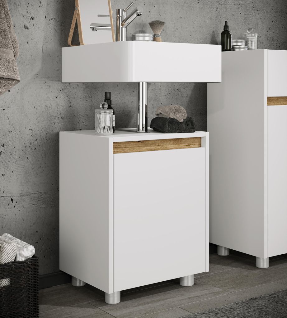 VCM Waschbeckenunterschrank, Holz Badschrank mit 1 Drehtür, Produktbild 