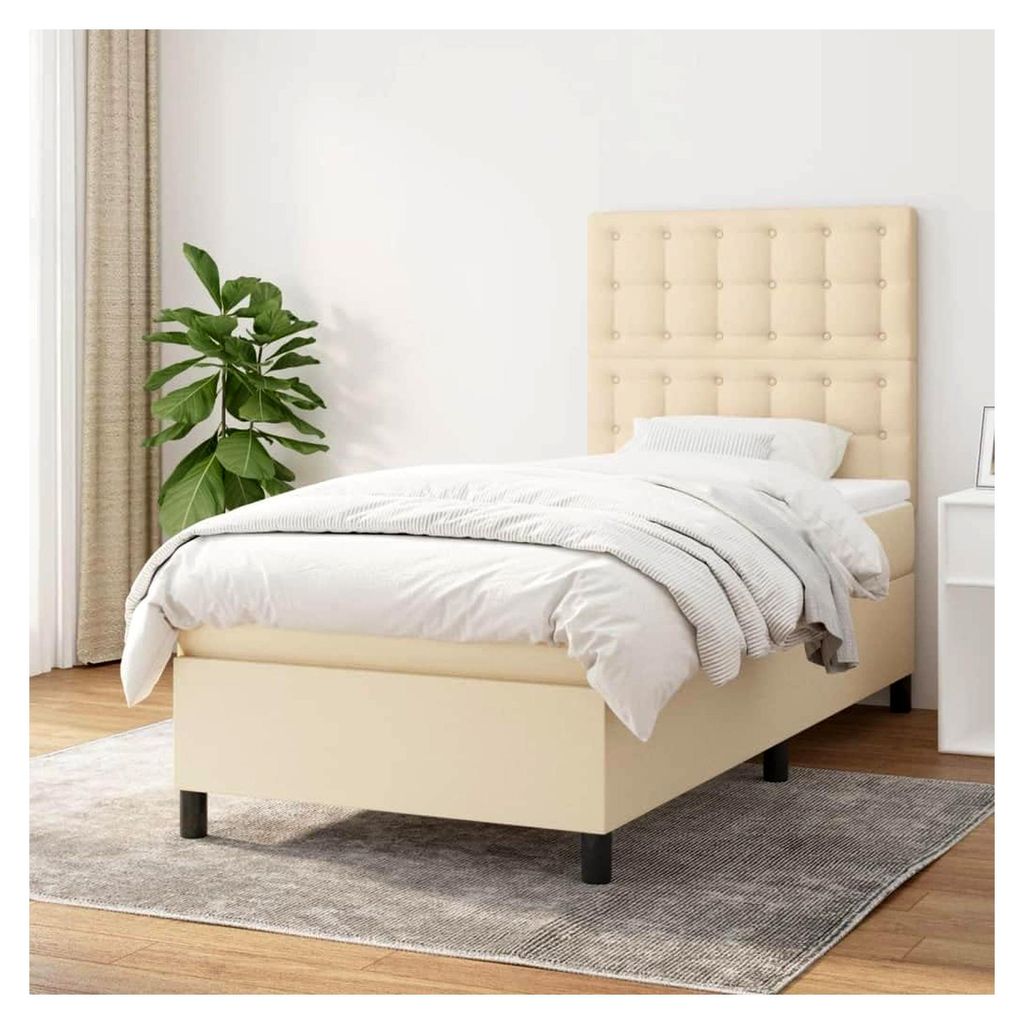 Lattenrost für Bett und Matratze, 90 x 190 cm, creme