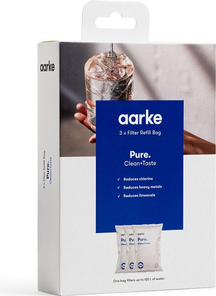 AARKE Wasserfilter Nachfüllbeutel Pure 3er-Pack für bis zu Produktbild 2