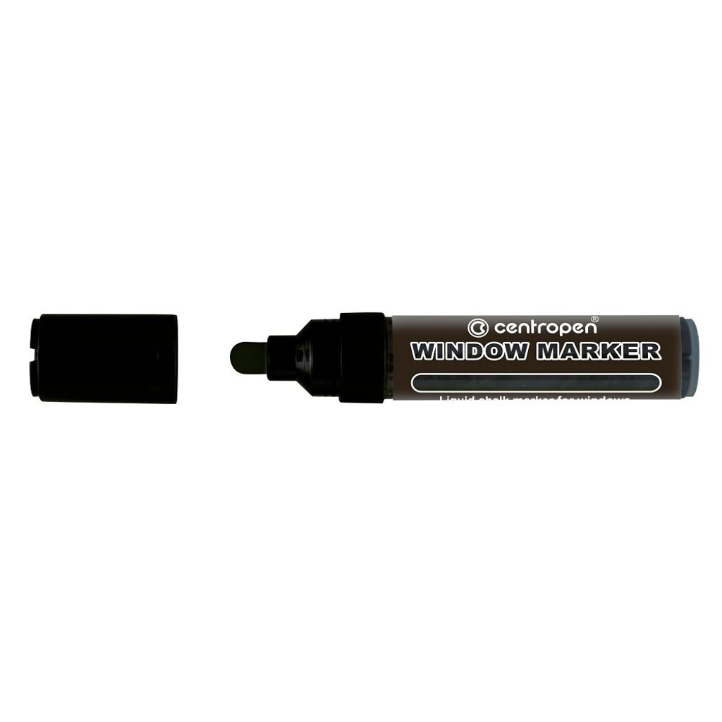 Marqueur Centropen 9121 Craie de fenêtre noire Image du produit 