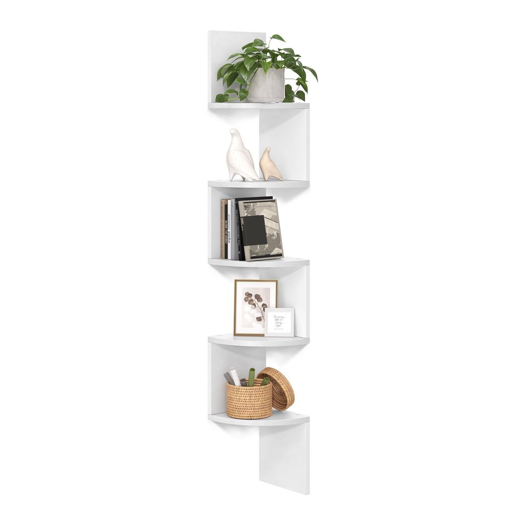 VASAGLE Eckregal 1-tlg., Wandregal, Bücherregal mit 5 Produktbild 