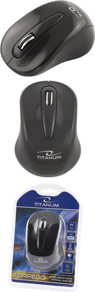 Titanum Wireless 2,4 GHz optische Maus 3D USB Torpedo Produktbild 