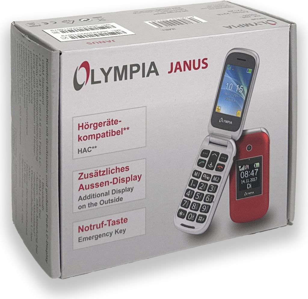 Olympia Janus 6,1 cm (2,4") 90 g Rotes Fotohandy Produktbild 9