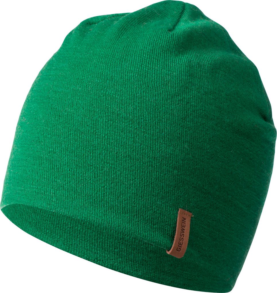 Giesswein sehr leichte Strickmütze Gehrenspitze aus Merino-Wolle., grün, Gr. Einheitsgröße