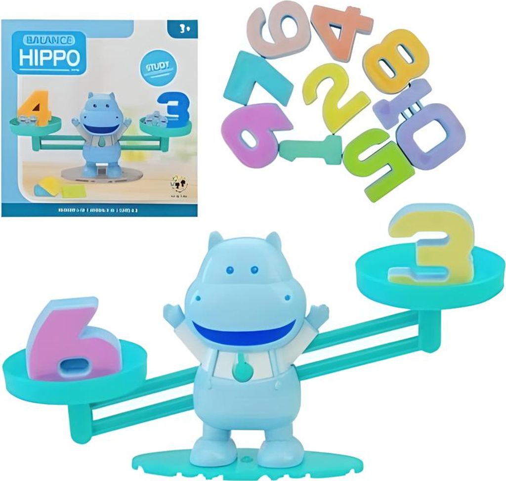 VZDELÁVACIA MÍRKA UČENIA POČÍTANIA HRA HIPPO pre deti ČÍSLA Obrázok produktu 