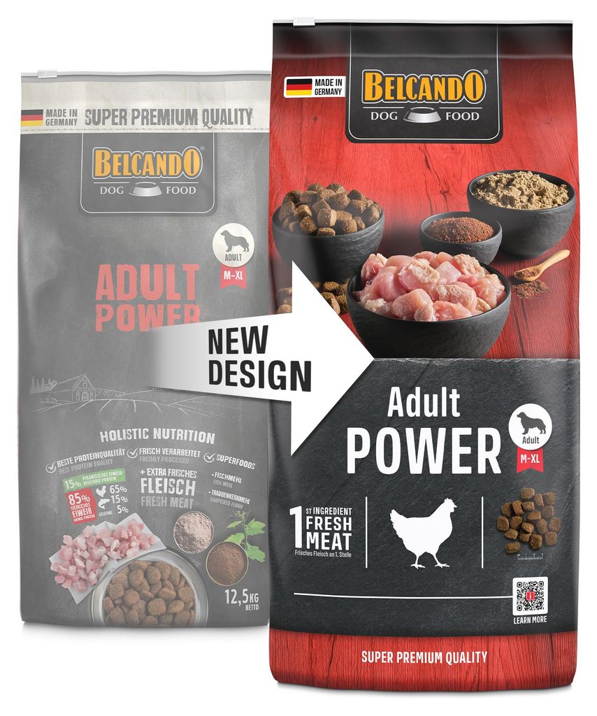 BELCANDO Adult Power – Hochleistungs-Trockenfutter Hund Produktbild 