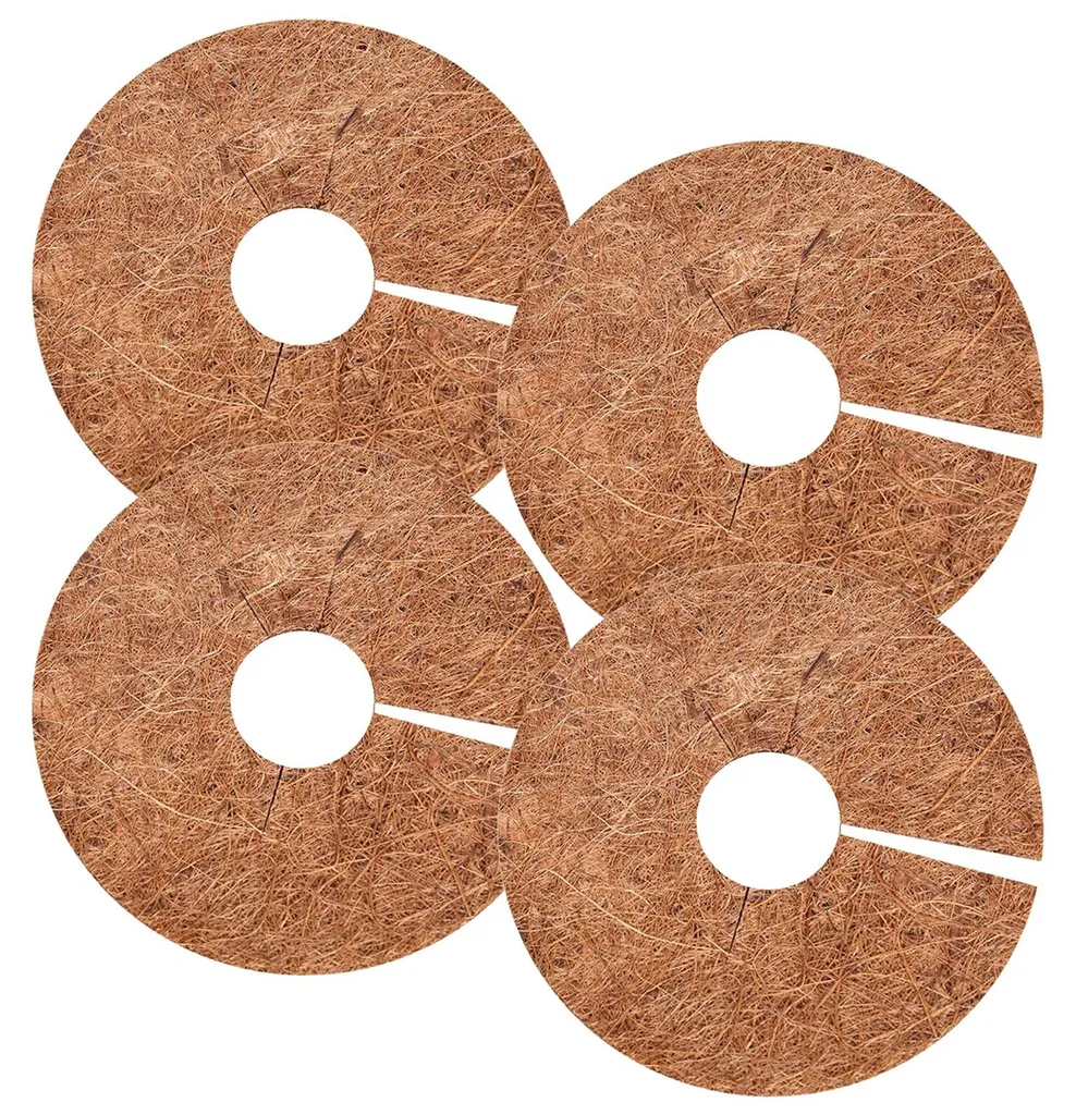 Couverture de Protection Plantes : 4 Disques en Coco pour Pot et Jardin