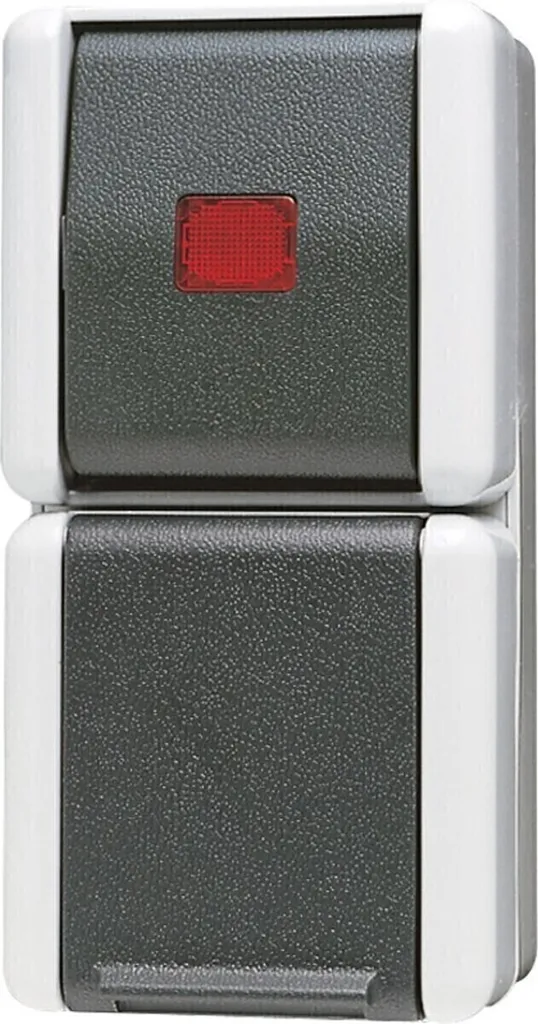 JUNG 876KOW Rocker Switch Noir - Interrupteur Fiable pour Rénovation
