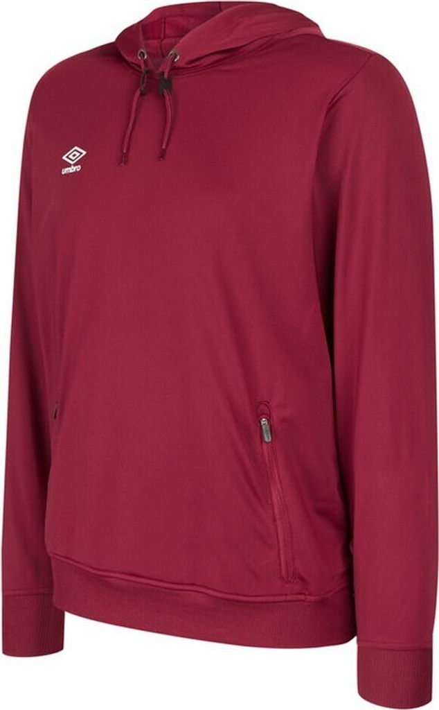 Umbro - "Club Essential" Kapuzenpullover für Herren UO134 (M) (Weinrot)