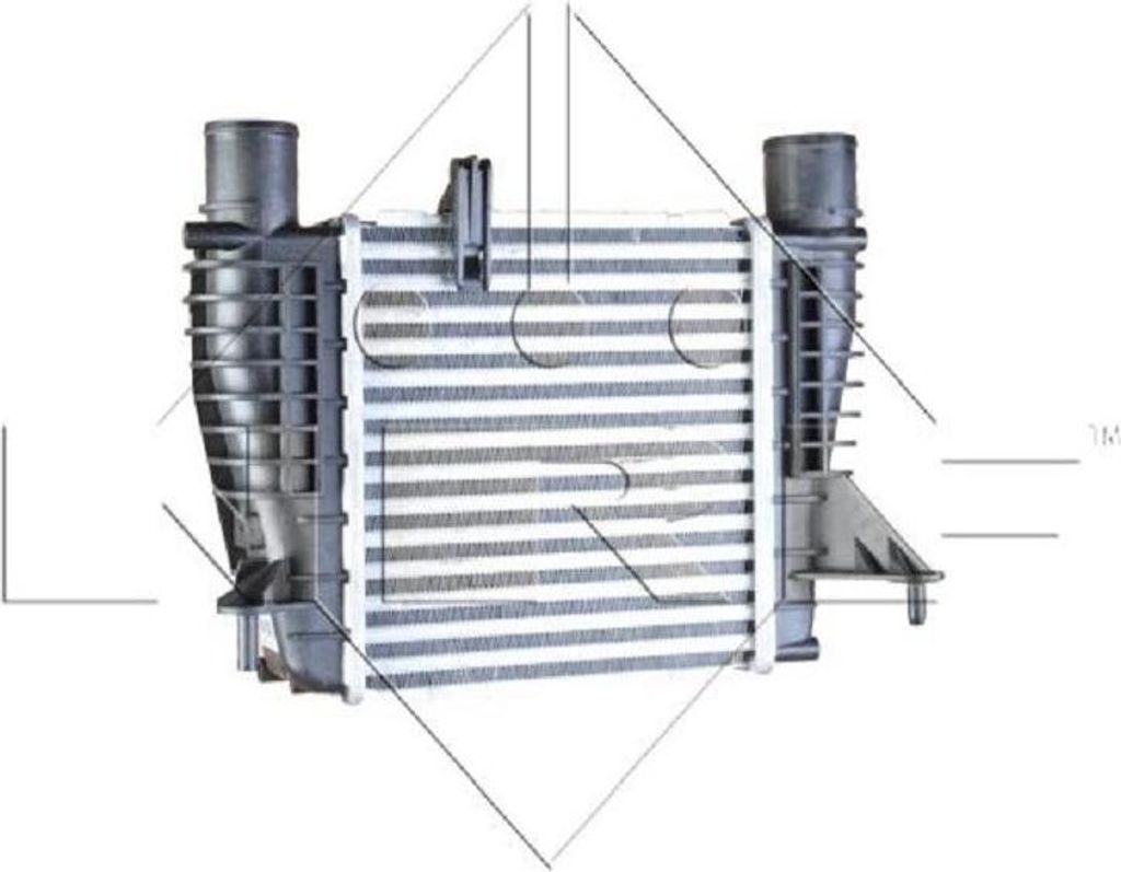 Ladeluftkühler 210 mm - 202 mm NRF passend für u.a. RENAULT MODUS