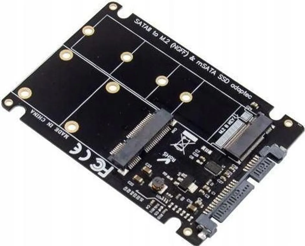 MicroConnect Adattatore Interno 2.5 SATA per SSD mSATA e M.2 SATA