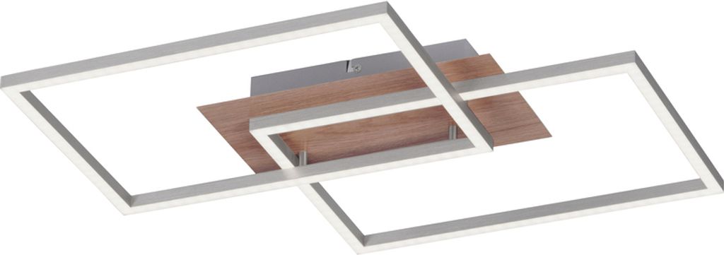 JUST LIGHT LED Deckenleuchte IVEN Fernbedienung, CCT, dimmbar holz Wohnbereich, z.B. Wohnzimmer, Schlafzimmer, Esszimmer, Flur, Büro-/Arbeitszimme...