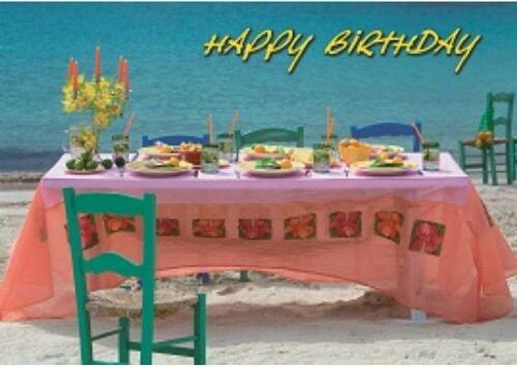 Gänseblümchen - Postkarte im Format 10,5 x 14,8 cm - Happy Birthday