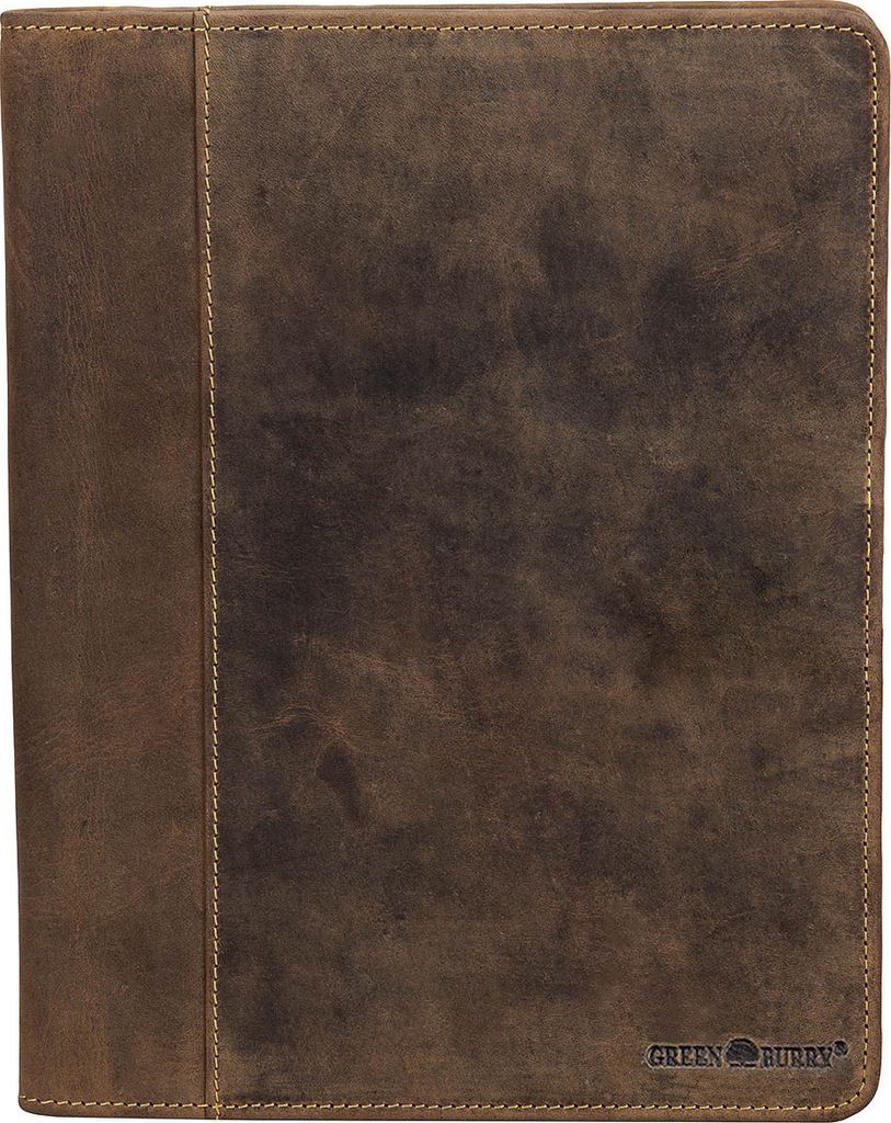 Greenburry Vintage Leder Schreibmappe A5 Konferenzmappe BV-GB-5/W-25