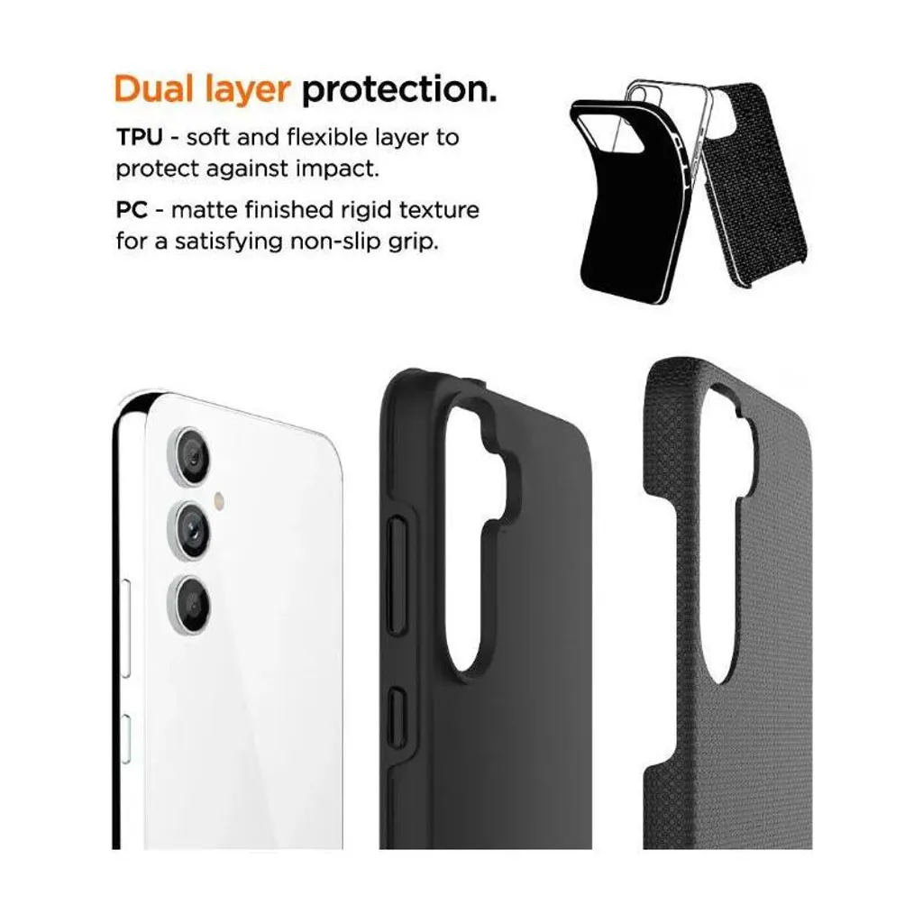 Coque Samsung A35 Eiger North Case Noire pour Usage Intensif et Extérieur
