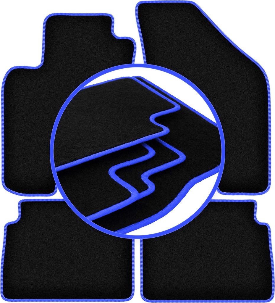 CARLUX-BLUE Autofußmatten für: Chevrolet Lacetti Fließheck, Limousine (2003-2012)
