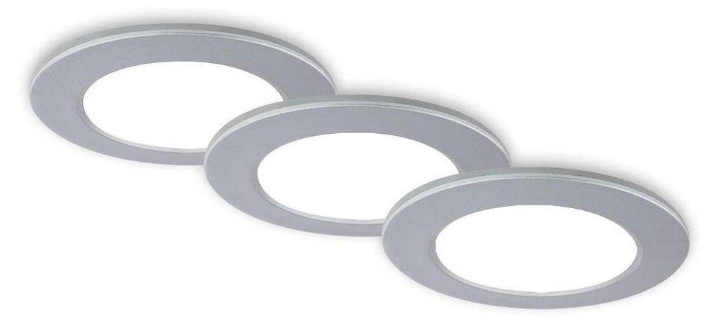 Lampes LED encastrées salle de bain set de 3 dimmables Image du produit 