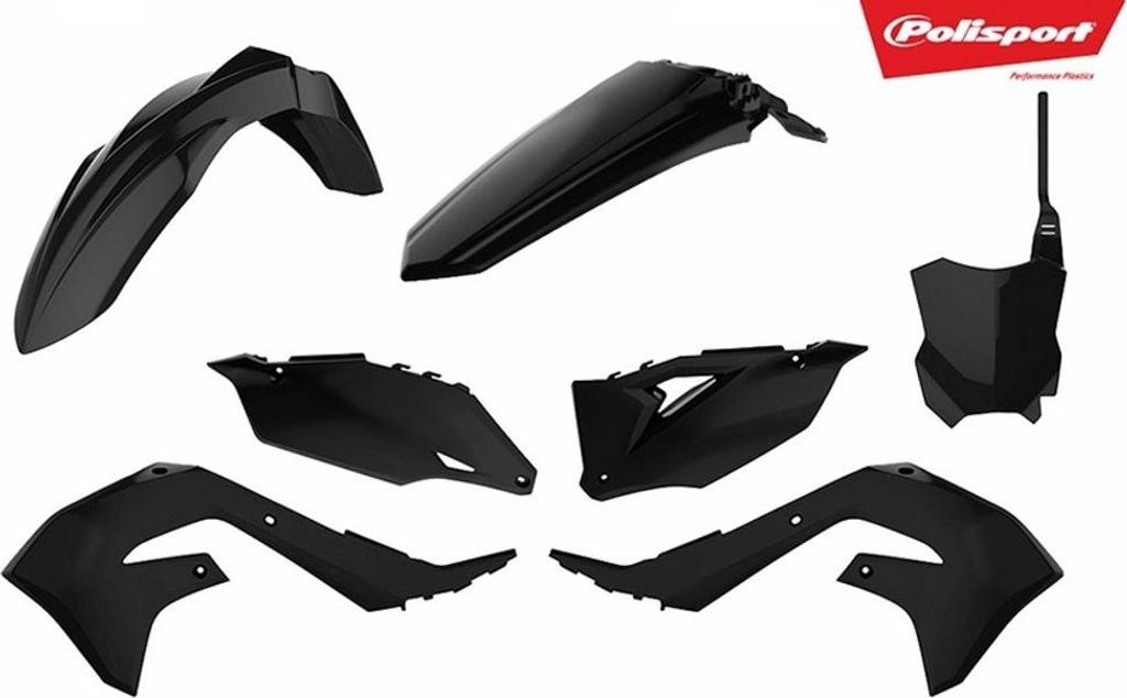 POLISPORT Plastik-Kits schwarz passend für KTM