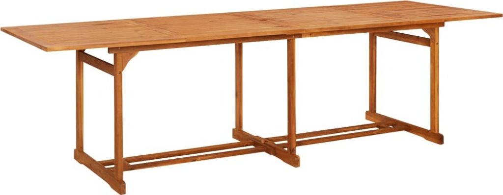 Garten-Esstisch 280x90x75 cm Massivholz Akazie