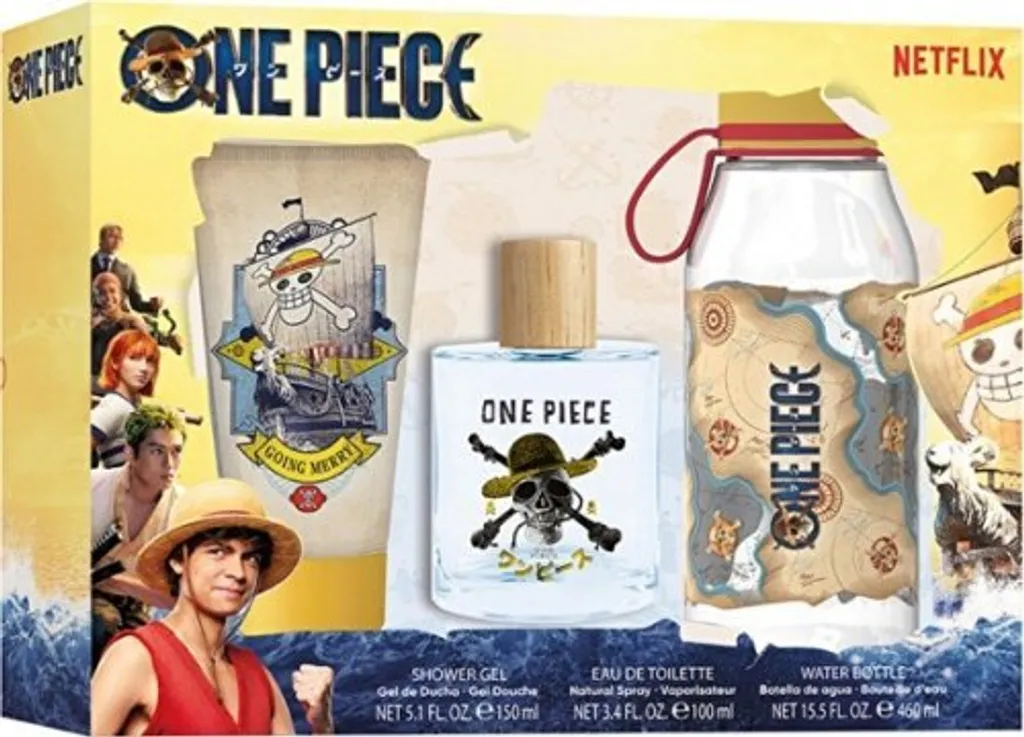 Parfum One Piece Netflix pour Homme - Coffret Cadeau 3 Pièces 100ml
