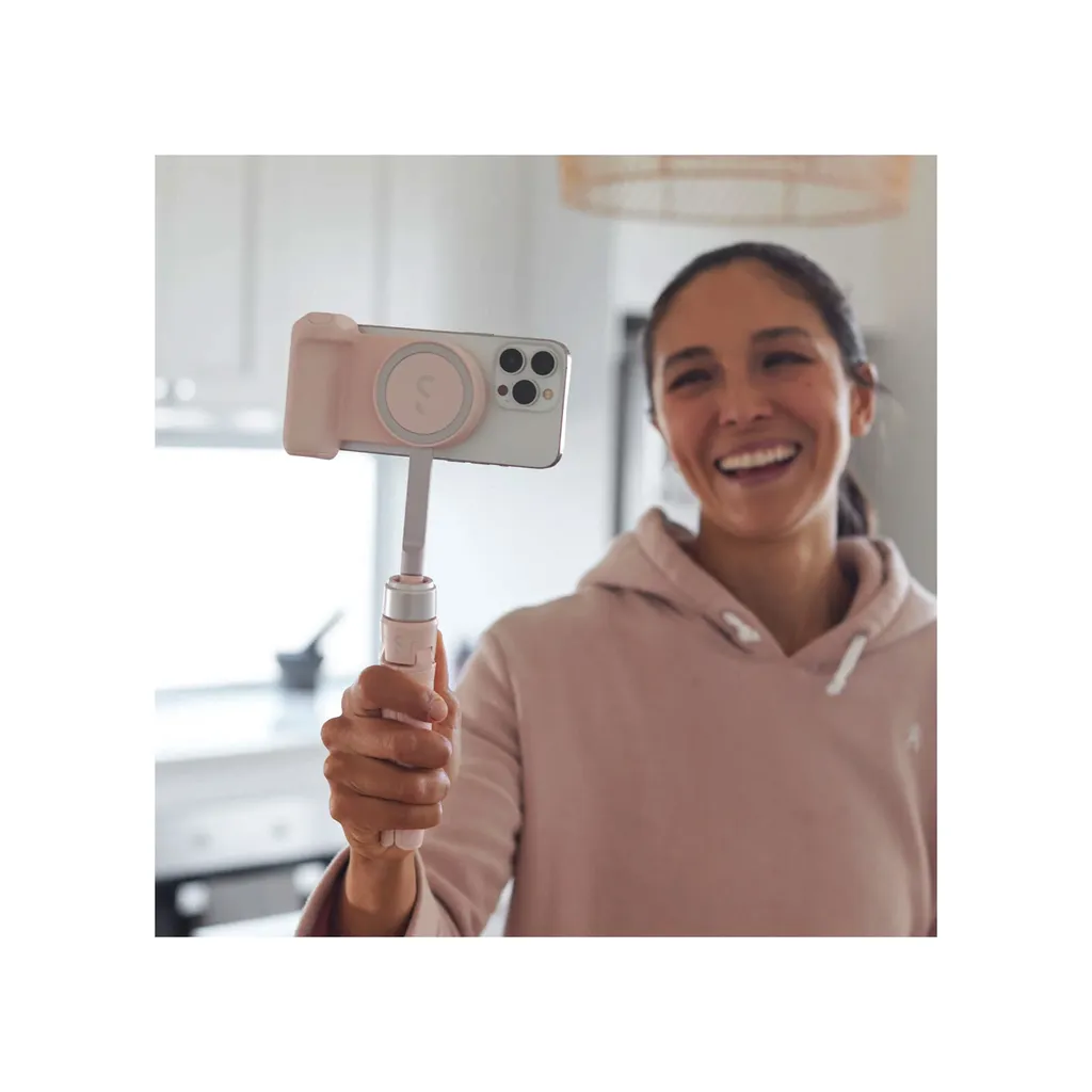 Trépied smartphone pour vlog Shiftcam Snappod Pink nomade - 4