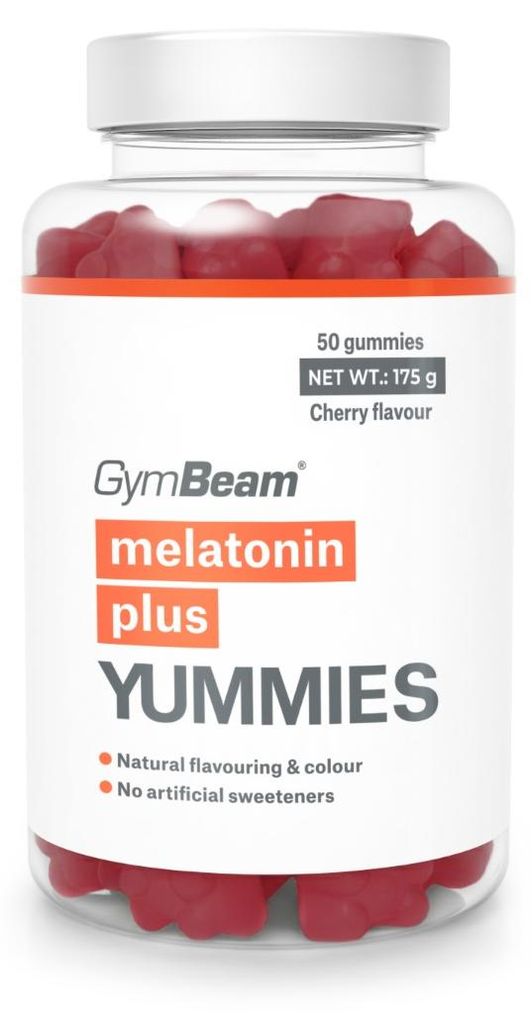 GymBeam - Melatonin Plus Yummies, 50 Kapseln, Kirsche Produktbild 