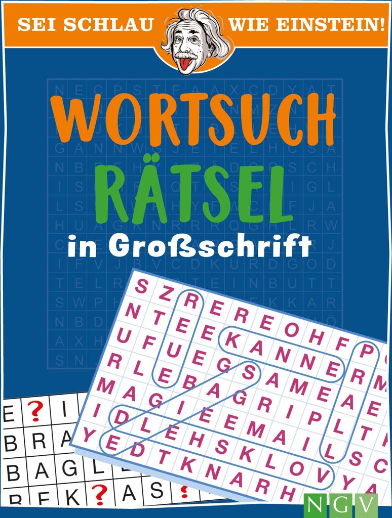 Sei schlau wie Einstein! - Wortsuchrätsel in Großschrift Produktbild 