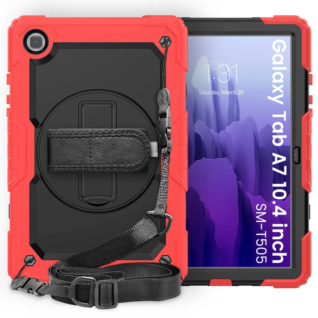 Custodia Outdoor Samsung Tab A7 10.4 | Cover 4in1 SM-T500 Rosso Shock