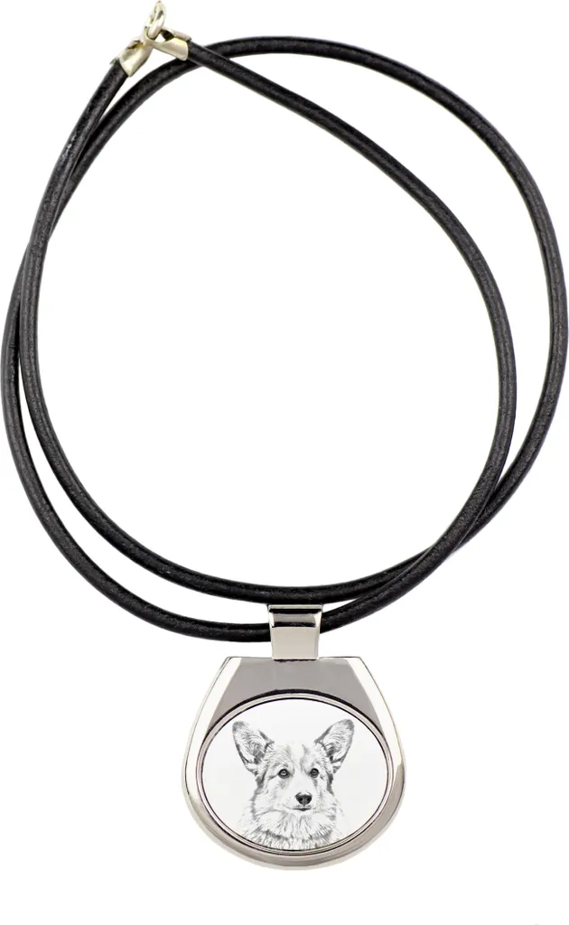 Collana Pembroke Welsh Corgi Art-Dog | Ciondolo Foto Personalizzato