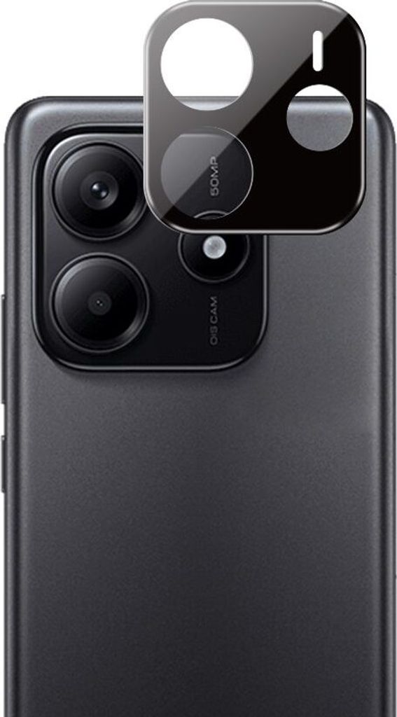 Techsuit Kameraschutzglas für Xiaomi Redmi Note 14 4G - Schwarz KP36694