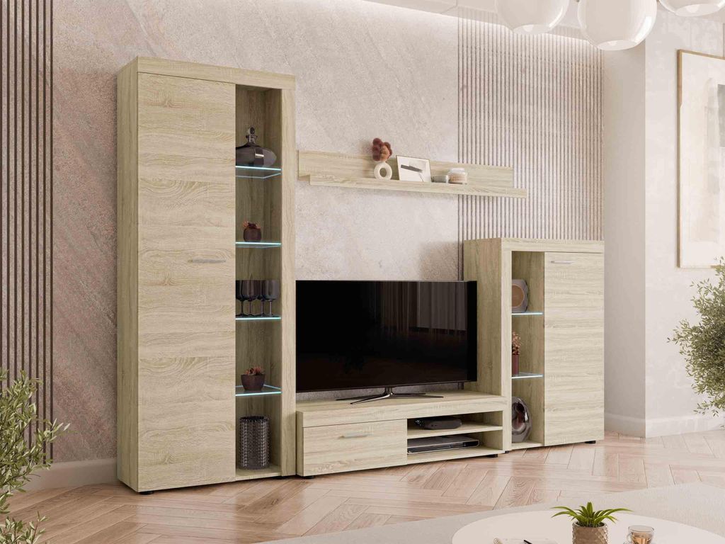 MIRJAN24 Wohnwand Farso, Design Wohnzimmer-Set, Produktbild 
