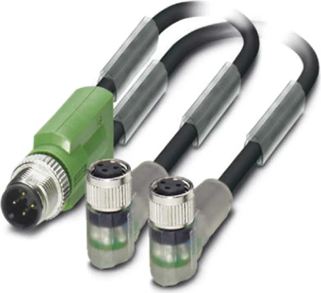 Câble de distribution M12/M8 pour automatisation industrielle 1671412 LED