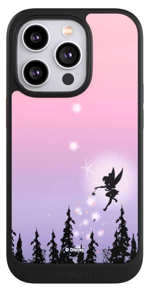NIVOCASE Hülle für Apple iPhone 14 Pro Handyhülle NIVOcore Case Schwarz Disney Offizielles Lizenzprodukt Tinkerbell
