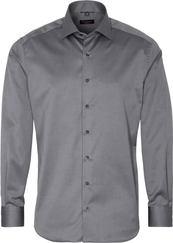 Eterna Hemd Modern Fit Langarm (Standard) 8817-35-X18K Gr. 42 grau