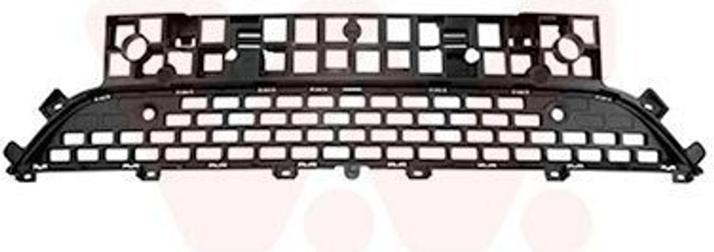 VAN WEZEL Lüftungsgitter Grill Stoßfänger für RENAULT MASTER III Kasten (FV) mit Loch/Löchern für Einparkhilfe
