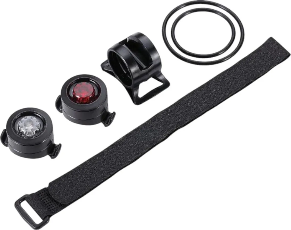BBB BLS-123 SpyCombo Kit d'Éclairage Vélo Avant et Arrière Mini Noir