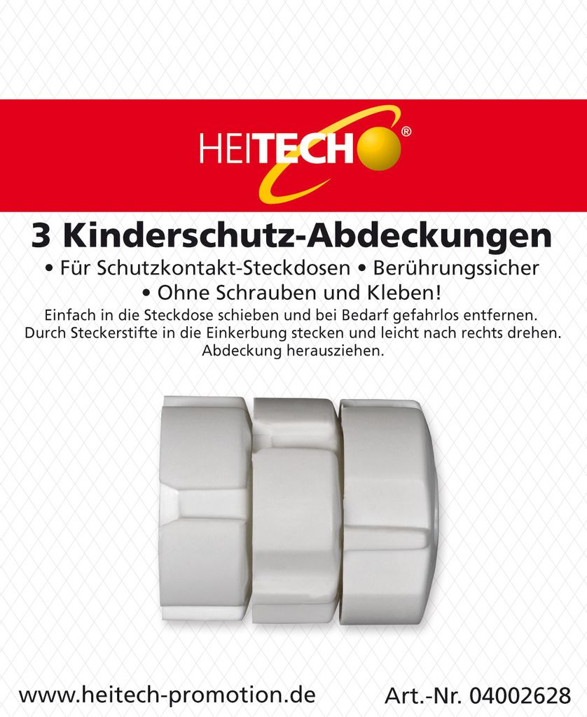 Heitech Kinderschutz-Abdeckungen, 3-teilig